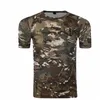 Camicia mimetica Quick Dry Calzamaglia traspirante T-shirt tattica militare Maglietta Compri da uomo Fitn Summer Bodybulding s1Id #