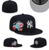 男子野球ヤンキースフィットサイズの帽子ラスナップバックハットワールドシリーズホワイトヒップホップソックススポーツキャップチャポーグレーステッチハート "シリーズ"