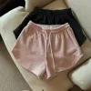 Frauen Shorts Sommer Hohe Elastische Spitze Up Kordelzug Breite Bein Schweiß Kurze Shorts für Frauen Frauen Kleidung Frauen Shorts U1Nr #