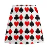 Jupes jouant carte de Poker jupe coeurs diamants Clubs pique élégant Mini été taille haute Design rue mode décontracté