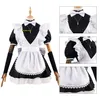 Anime Wanderer Scaramouche Maid Uniform Genshin Impact Cosplay Costume Black Lolita Short Sleeve Maid Dr med Ruffle Apr3XL T0HU#