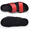 Summer Shoes Sandal High Quality Men Slip On Leather Beach Mens Slippers Platform Black Male Rubber Sandals Shoes z2qB