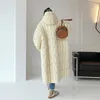 winter Warm Women's Lg down jacket Oversized Fi Hooded Fluffy coat Thick Outwear Casual Lady Zip Clothes INKEO 1O380 k6oY#