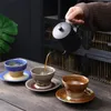 Kopjes Schoteltjes Creatieve UFO Vormige Cup Japanse Retro Keramische Koffie Afternoon Tea Mok Thuis Keuken Ontbijt Mokken Vriend Geschenken