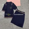 Dames poloshirt revershals gebreide top zomer sexy plooirok lente zomer gebreide rokken