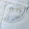 American Retro Men's Jeans Tide Marca Baggy Wed Rasgado Jeans Homens Azul Preto Denim Calças Soltas Perna Reta Calças Jeans Z2q8 #