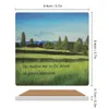 Table Mats Green Pastures Psalm Ceramic Coasters (Square) For Cups Set Coffee Custom Ceramics