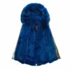 Coréen Nouveau Style Fiable Armée Vert Manteaux De Fourrure Doublure Chaude Outwear Élégant Bleu Veste D'hiver Mâle Fourrures Parka n9iJ #