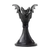 Sculpturen Retro Gotische Zwarte Vleermuis Kaarshouder Halloween Standbeeld Zwarte Kraai Uil Kaarshouder Home Decor Hars Sculptuur Ambachtelijke Ornament