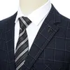 Shan Bao Classic Style Plaid Suits Classic Brand Large Size Men's Wedding Banquet BusinカジュアルルーズスーツジャケットベストパンツZ0ry＃