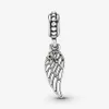 Ny ankomst 925 Sterling Silver Angel Wing and Heart Dangle Charm Fit Original European Charm Armband Smycken Tillbehör3133