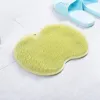 Scrubber Spazzola per lavare i piedi Tappetino per massaggio ai piedi da bagno in silicone Tappetino per doccia Massaggio Tappetino da bagno antiscivolo Tappetino antiscivolo per lavaggio dei piedi