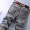 2023 nuovi uomini stretch Regular Fit Jeans Busin casual stile classico Fi pantaloni in denim maschio nero blu grigio pantaloni 25Nd #