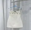 Frauen Designer Diamant Stil Leopardenmuster Party Weißes Kleid Ärmellose Hemden Tops Flache Röcke Frau Schlanke Outwears Kleider für Hochzeit2024