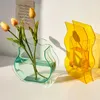 Vases Vase en acrylique Ameublement de ménage Vase à fleurs Arrangement d'ornement Décor vintage