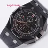 Джентльмены AP Наручные часы Royal Oak Offshore 26400AU Мужские часы Черное керамическое кольцо из кованого углерода Автоматические машины Швейцарские спортивные часы Всемирно известные часы