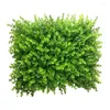 Dekorative Blumen Praktische nützliche Marke Langlebige künstliche Rasenpflanzen Matte grünes Haus Plastik-Wand-Hedge Hochzeit 40 60 cm