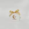 Envoltório de presentes 10 pcs Mubarak Muçulmano Caixa de embalagem de doces Oriente Médio Festival Festa Lua Biscoito Ramadan Decoração