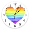 Wall Clocks Lgbt Pride Love Clock Modern Design Living Room Decoration Kitchen Mute Watch Home Interior Decor