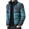 Acolchoamento Gradiente Cor Homem Acolchoado Casaco Curto Jaquetas para Homens Casual Parkas Inverno Novo em Roupas Externas 2024 Promoti P2Bz #