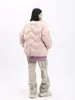 Новое корейское пальто с воротником-стойкой, свободная зимняя стеганая куртка, короткое пальто, повседневная одежда, женская A5pi #