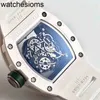 Richarsmill Watch Rakish Mechanical Cool Wrist Watches TV Factory RMS055 Men's Silicone 2024 Luxury Style 1oi