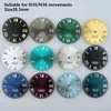 Kits de reparo de relógio 28.5mm nh35 dial dal s mod peças para datejust nh36 movimento mecânico acessórios ferramentas substituir