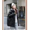 fi Down Cott-padded Jacket Women Winter New Medium To Lg Outerwear Casual Hoodie Loose Thicken Keep Warm Parkas Coat l8pr#