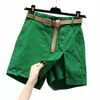 Femmes Minceur Shorts Taille Haute Jupe Short Pour Femme Avec Poches Fendues Latérales Au-dessus Du Genou Longueur Couleur Unie Pour Femme X8PM #