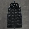 Gilet invernali da uomo di marca più venduti Nuovo gilet casual maschile Giacche maniche all'aperto Capispalla Gilet con cappuccio z6Uw #