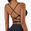 Vrouwen Cross Strap Sportbeha Top Vrouwen Push Up Sportbeha Yoga Gym Crop Top Brasserie Fitn Top Sportbeha Ademende Bh's 08YH #