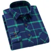 Novas camisas de manga LG para camisas xadrez clássicas de outono com lapelas de peito único Camisas masculinas 17 grade de cores para escolher r9iu #