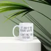 Tassen „It's Okay If You Disonge With Me I Can't Force Be Right“-Becher aus Keramik für Kaffee, Wasser, Tee, Milch, Geschenk für Frau und Mann