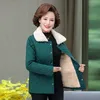 women's Coat 2022 New Winter Coat Middle-aged Elderly Mom Single-Breasted Add Veet Down Cott Short Jacket Overcoat 4xl 5XL K3wr#