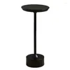 Lâmpadas de mesa simples retro lâmpada de mesa restaurante bar decoração luz toque usb recarregável noite preta