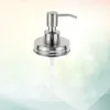 Liquid Soap Dispenser 4 Pcs Stainless Steel Man Hair Conditioner Bathroom Accessories Lids Lotion Pump