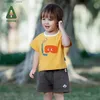 T-shirty Amila Baby 2pcs Zestawy odzieży 2023 Letnie chłopcy swobodne koszulki z krótkim rękawem+szorty dla dzieci morze oddychające bawełniane odzież24328