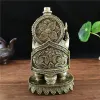 Skulpturer brons färg ganesha staty skulptur stora harts ornament hindu elefant gud buddha statyer lyckliga gåvor figurer hem dekoration