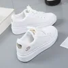 Casual Shoes Women Spring Woman Fashion Embroidered White Sneakers Breathable Flower Lace-up Female