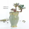 Ekiciler Etli Bitkiler Flowerpot Küçük ve Orta Boyut Vazo Retro Çiçek Saksı Yaratıcı El Sanatları Masaüstü Süsler Ekici Dekor