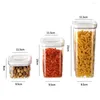 Storage Bottles Sealed Food Container Jar Capacity Airtight Cereal Box Transparent With Lid For Kitchen