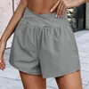 Été Casual Shorts Femmes Taille Haute Maison Pantalons De Plage Loisirs Femme Yoga Sports Shorts Poches Pantalons De Sport Pour L'entraînement Gym T9BU #