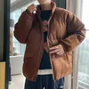 S-xxxl Dikke Mannen Warme Parka Jassen Winter Casual Streetwear mannen Uitloper Jassen Mannelijke Oversized Cott Gewatteerde Jas voor mannelijke Z60f #