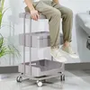 Kitchen Storage High-end Beauty Car Salon Special Trolley Tattoo Nail Shelf Mobile SPA