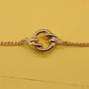 Moda pulseira feminina pulseiras pulseira manguito corrente designer jóias cristal 18k banhado a ouro pulseira