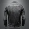 2022 Sonbahar Kış Erkekleri Sıcak Denim Ceket Erkek Retro Motosiklet Punk Sokak Giyim Kalın Katlar Erkek Pamuklu Liner Kovboy Dış Giyim 4XL M6WL#