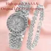 Diamond Studded Starry Flower Plate Bracelet Set, Casual and Fashionable Versatile Quartz Watch, Women's Watch