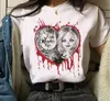 Chucky Grafik bedrucktes T-Shirt Chucky Streetwear Fi Casual Rundhalsausschnitt Kurzarm Plus Size T-Shirt Frauen J0vH #