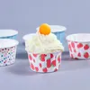 Kubki jednorazowe słomki 100pcs lody deserowe miski do pieczenia używane materiały imprezowe