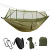 Sacos de dormir Tralight Caça ao ar livre Mosquiteiros Parachute Hammock Nylon Cam Hammocks para caminhadas Viagem Backpacking Drop Delivery DHLVL